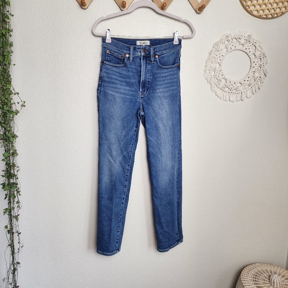 Madewell The Perfect Vintage Denim Jean Straight-leg High-Waist Women's Size 27 - Picture 2 of 13